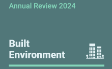 Cover page Report Annual Review 2024 - Built Environment