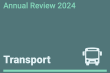 Cover Page of Annual Review 2024 - Transport